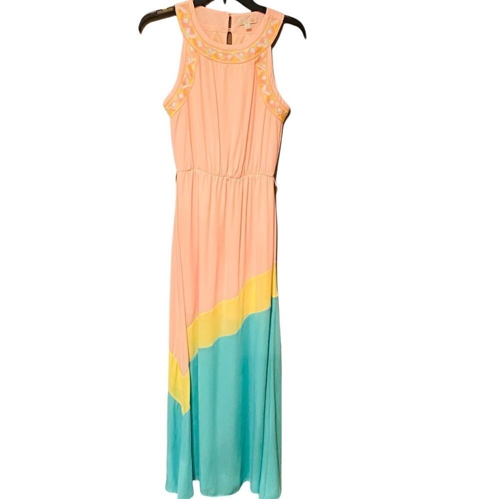 Gianni Bini Maxi Dress Size Small Embroidered